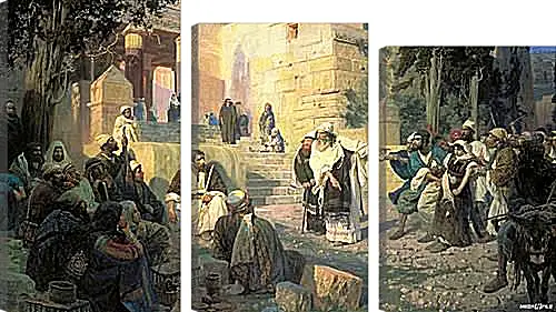 Модульная картина - Христос и Грешница. Поленов Василий