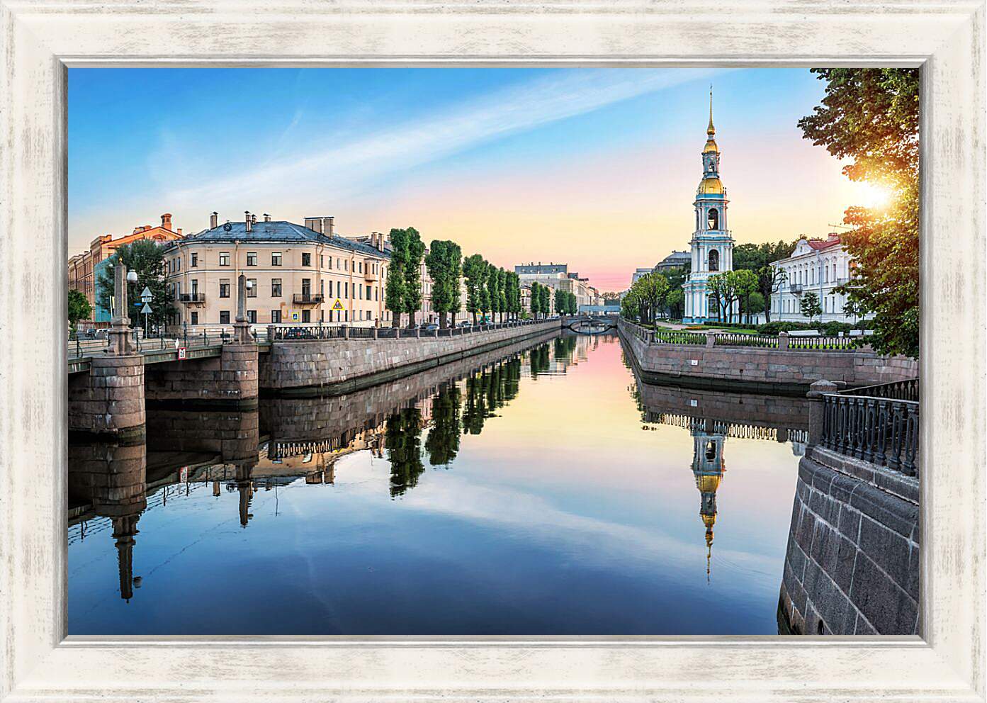 Картина в раме - Пикалов мост Санкт-Петербург