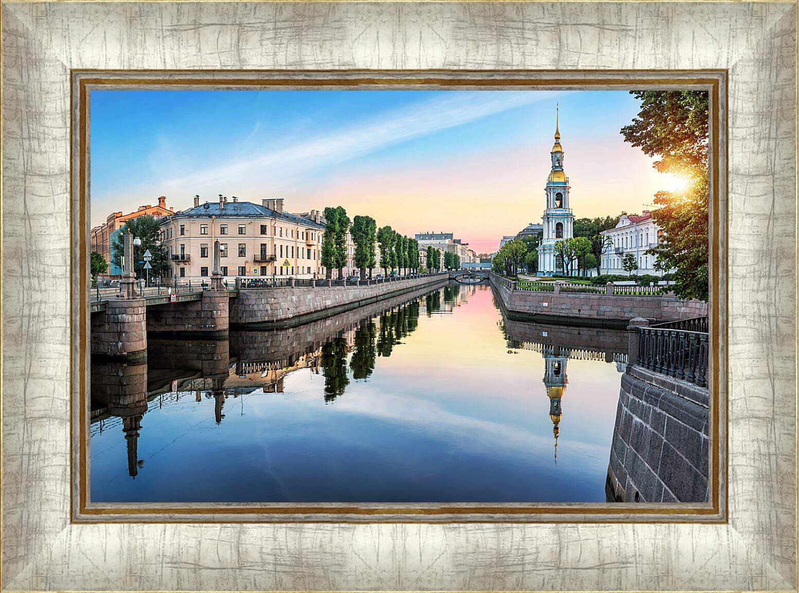Картина в раме - Пикалов мост Санкт-Петербург
