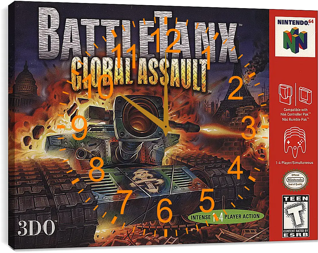 Часы картина - BattleTanx: Global Assault
