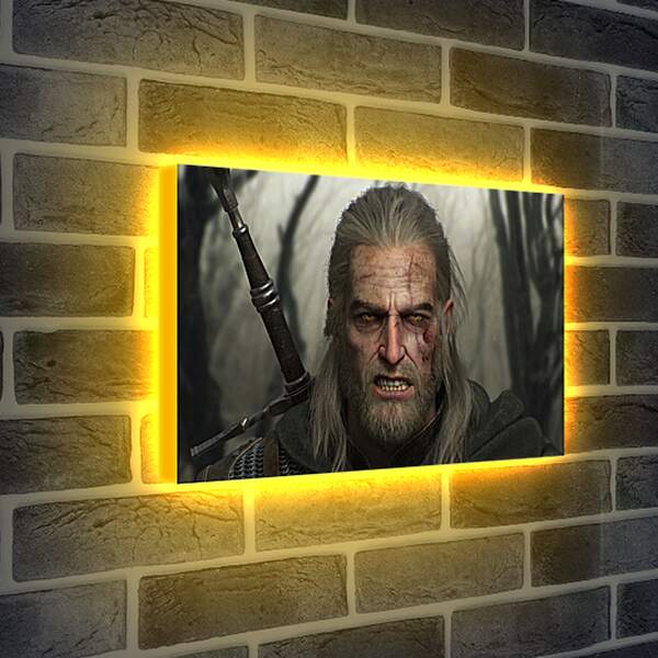 Лайтбокс световая панель - The Witcher (Ведьмак), Геральт, мясник из Блавикена
