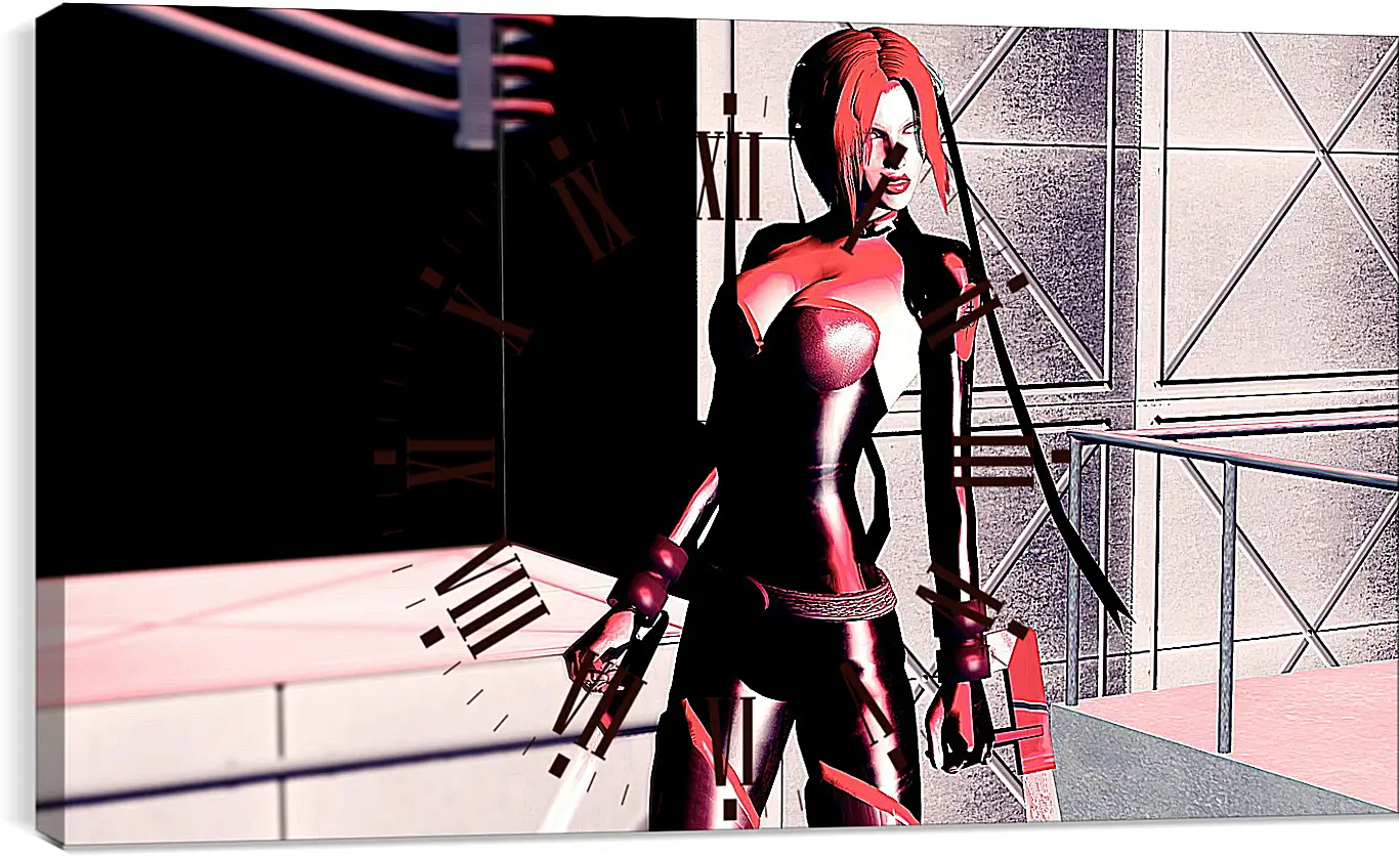 Часы картина - BloodRayne 

