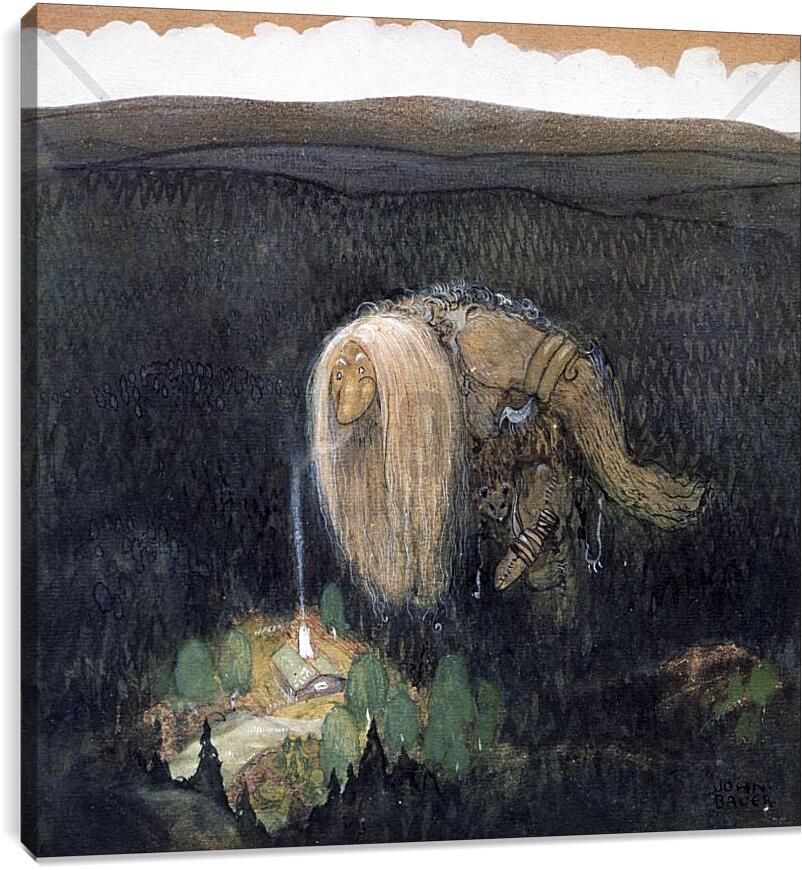 Постер и плакат - A Forest Troll. Йон Бауэр
