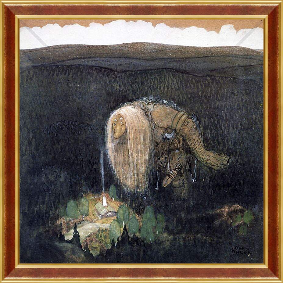 Картина в раме - A Forest Troll. Йон Бауэр