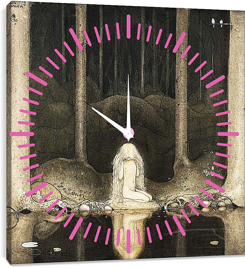 Часы картина - Princess Tuvstarr. Принцесса Тувстарр. Йон Бауэр