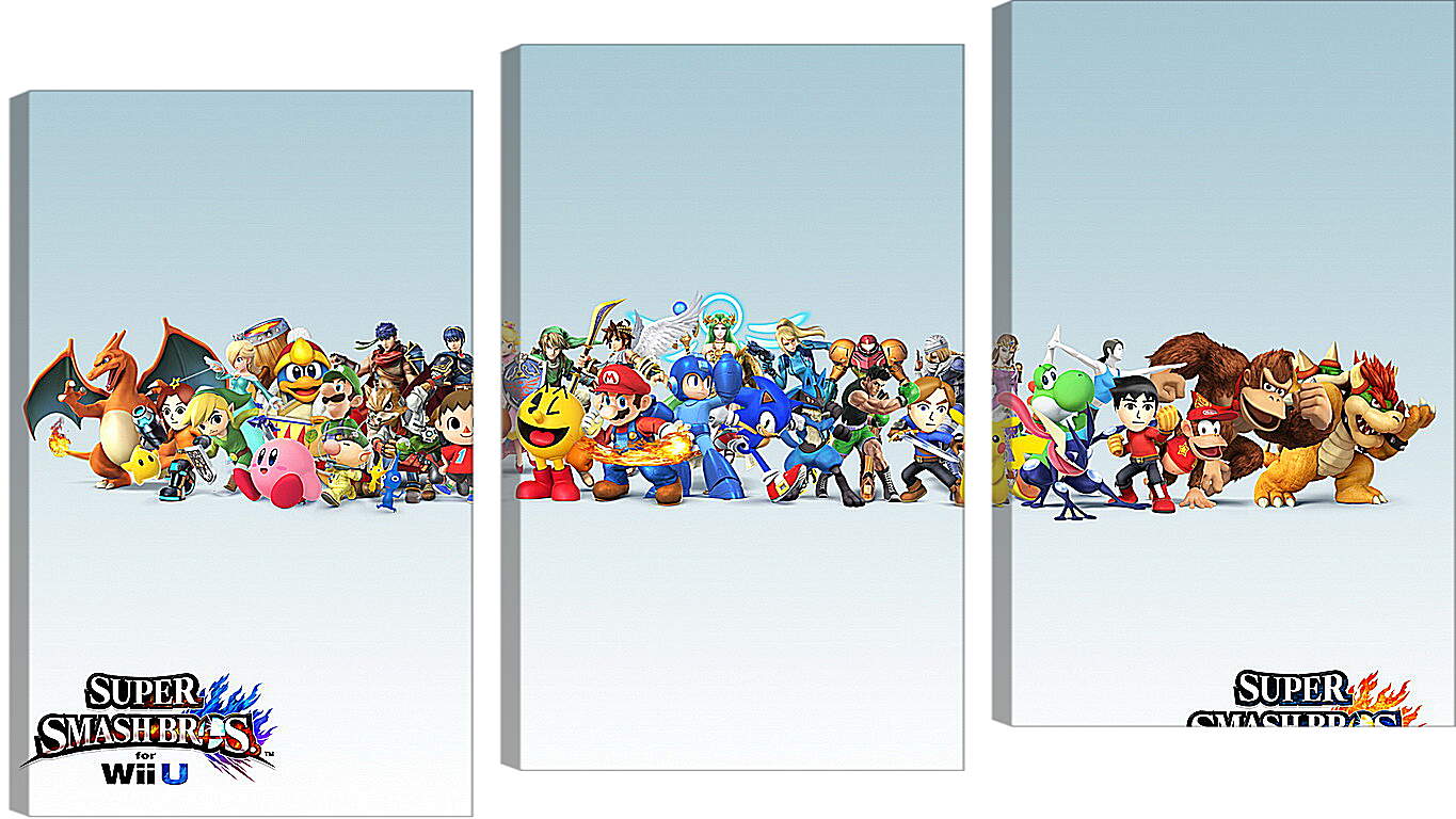 Модульная картина - Super Smash Bros.
