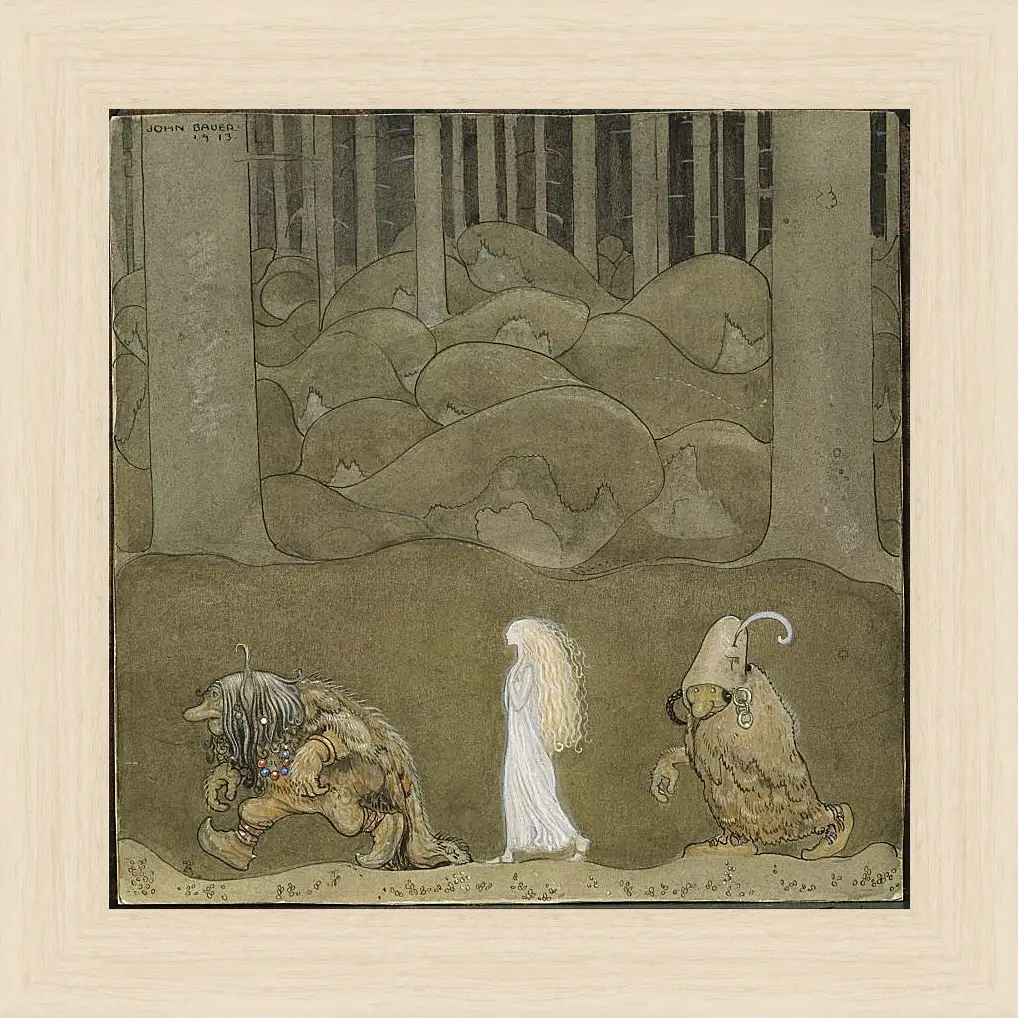 Картина в раме - The Princess and the Trolls. Принцесса и тролли. Йон Бауэр