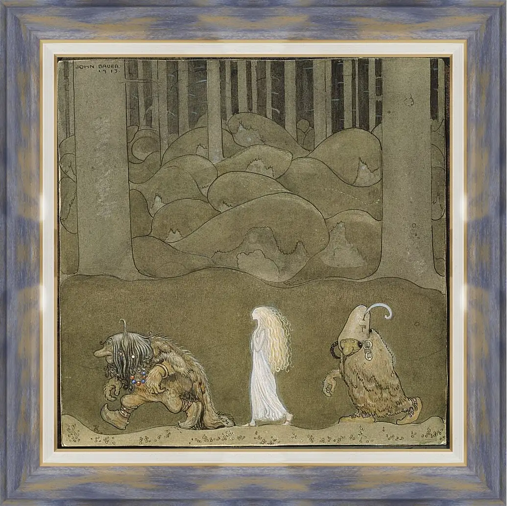 Картина в раме - The Princess and the Trolls. Принцесса и тролли. Йон Бауэр