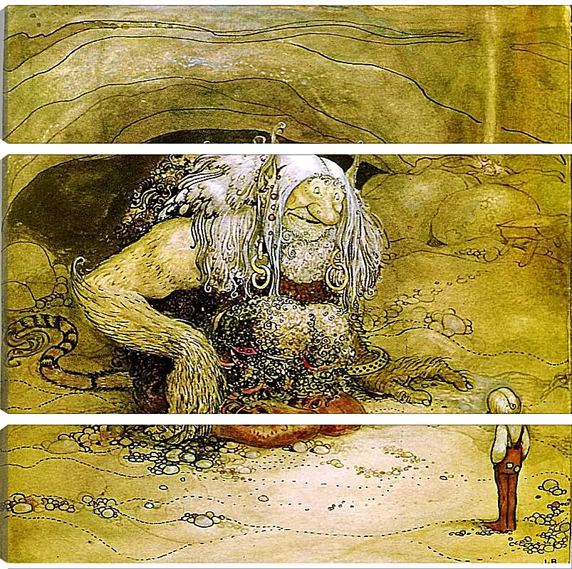 Модульная картина - Среди людей и троллей. Йон Бауэр