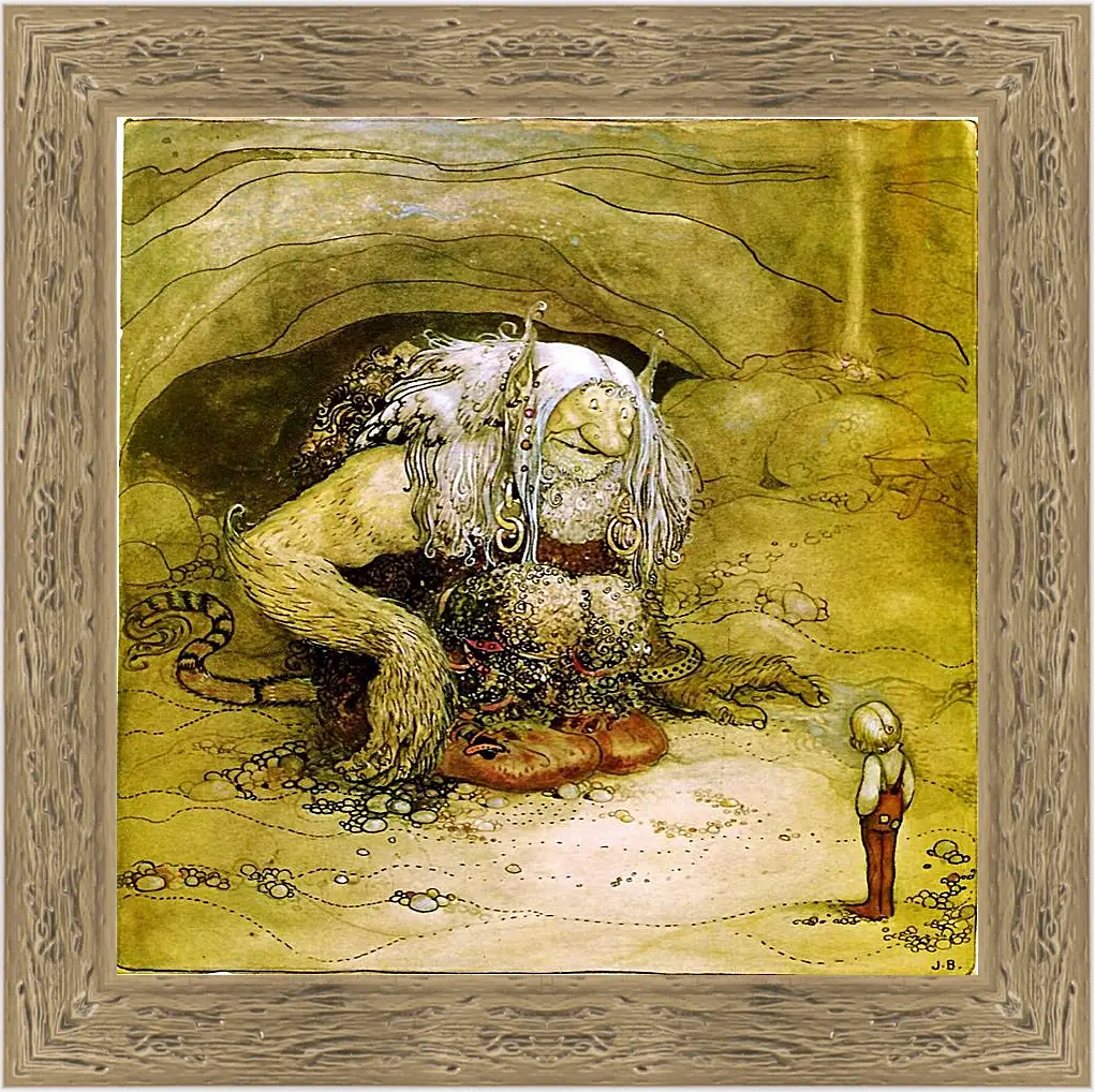 Картина в раме - Среди людей и троллей. Йон Бауэр