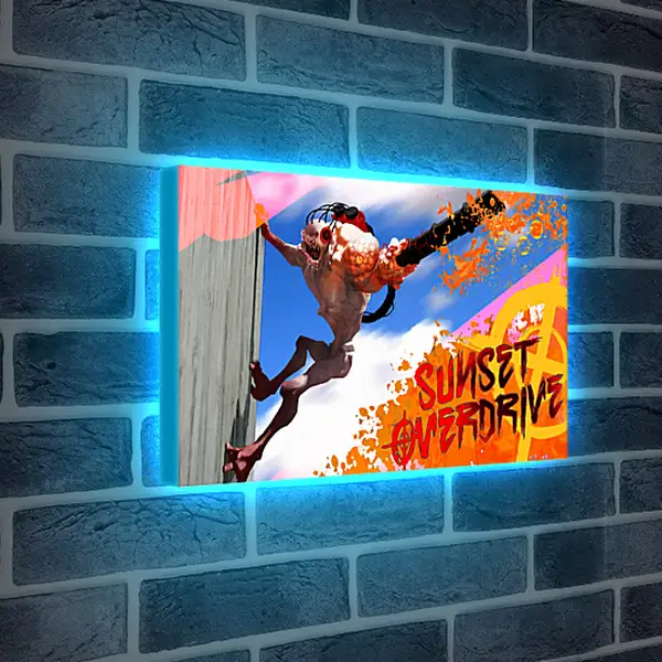 Лайтбокс световая панель - Sunset Overdrive
