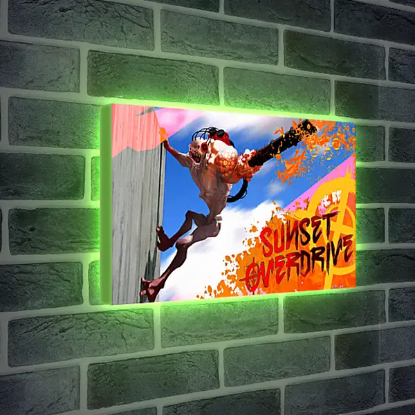 Лайтбокс световая панель - Sunset Overdrive
