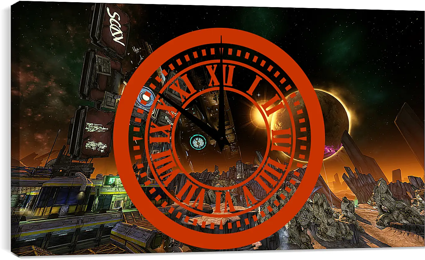 Часы картина - Borderlands: The Pre-Sequel
