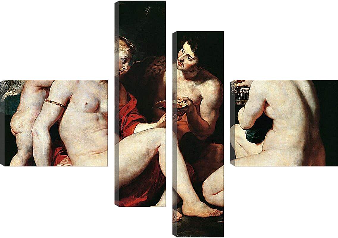 Модульная картина - Венера, Купидон, Вакх и Церера. Питер Пауль Рубенс