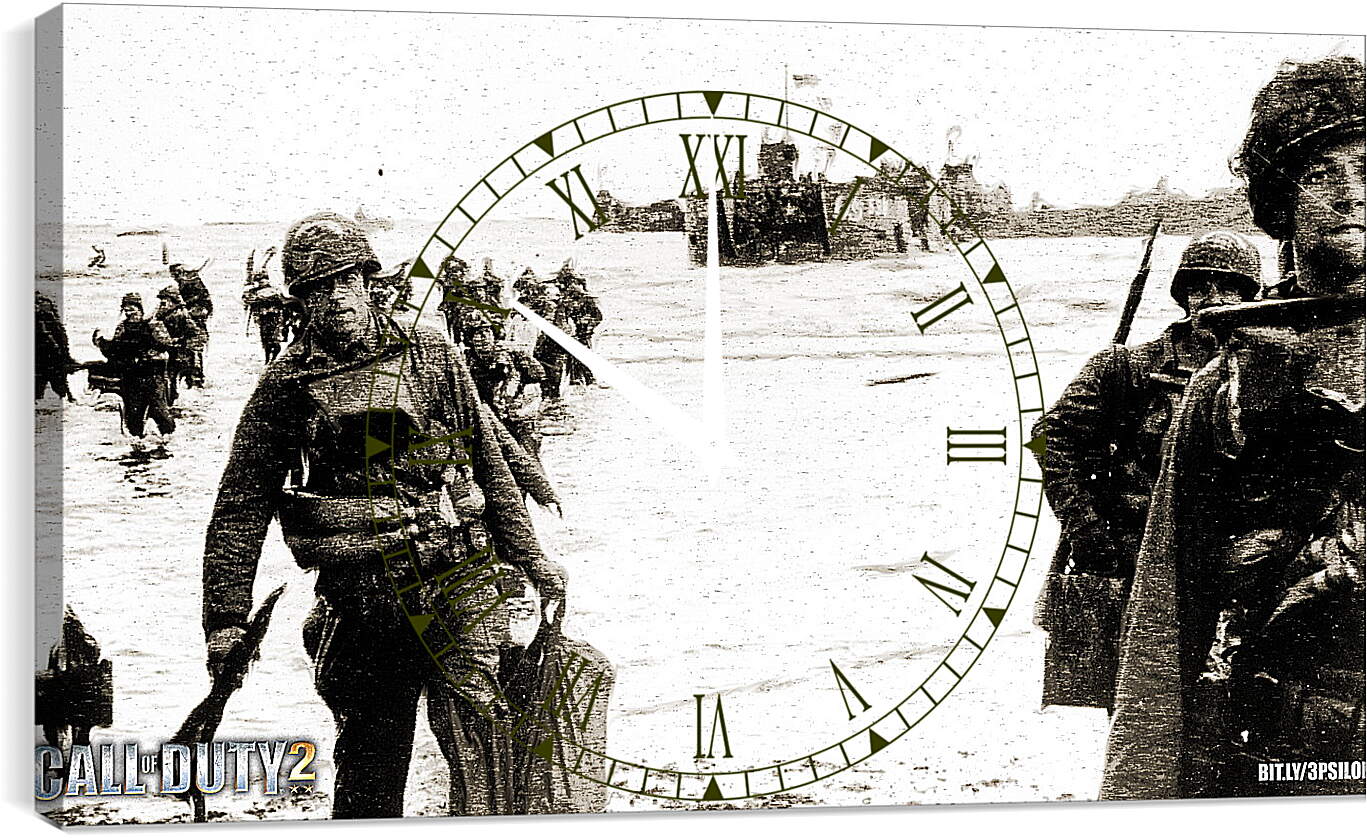 Часы картина - Call Of Duty 2