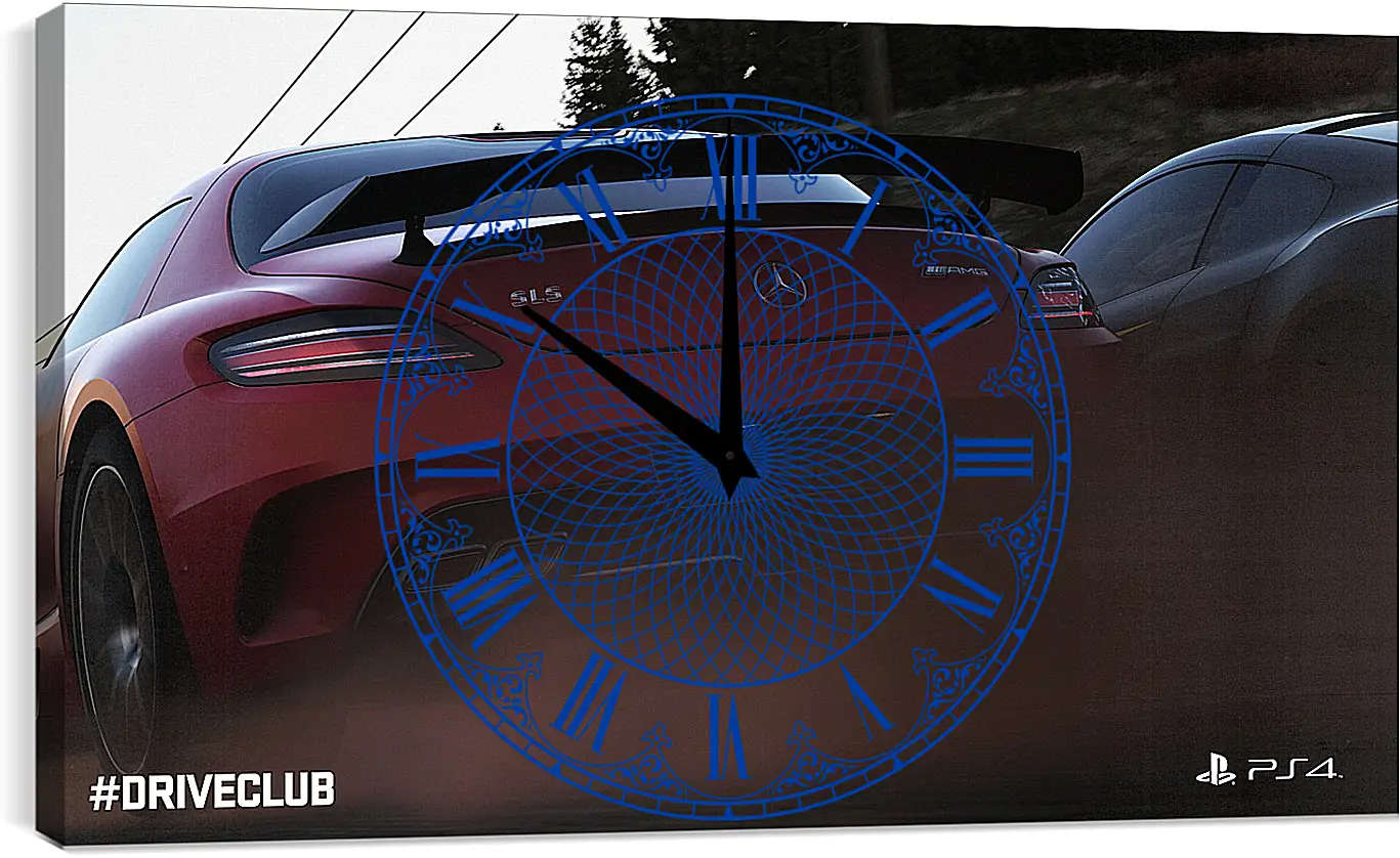 Часы картина - Driveclub
