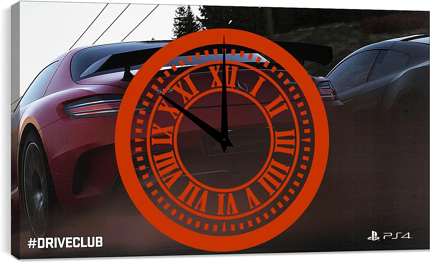 Часы картина - Driveclub
