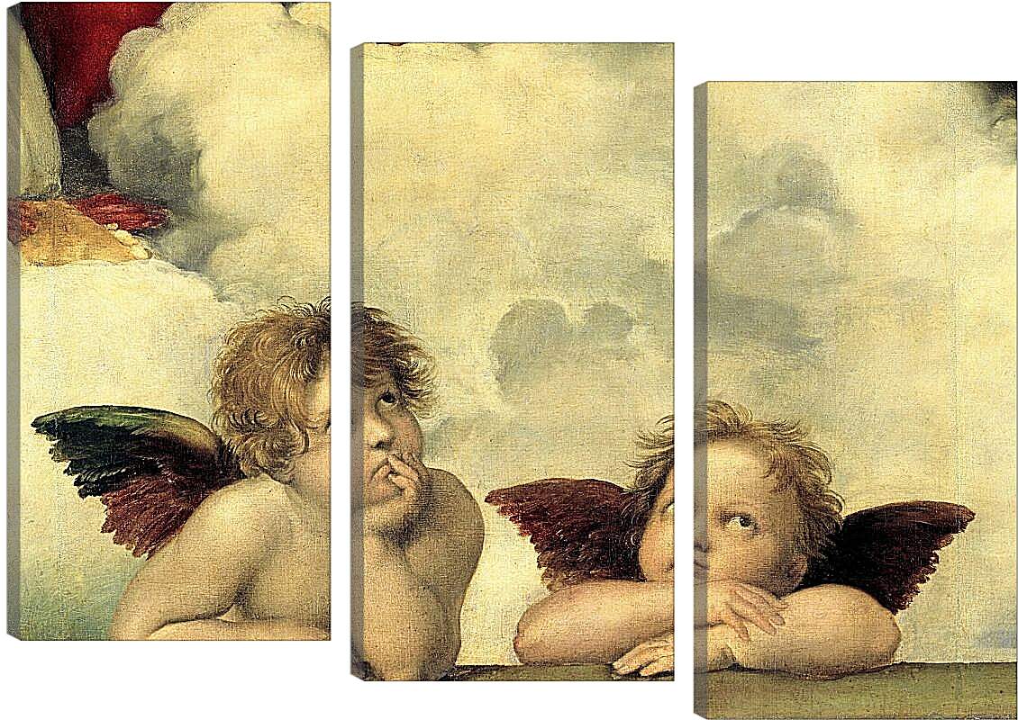 Модульная картина - Два ангела. Рафаэль Санти