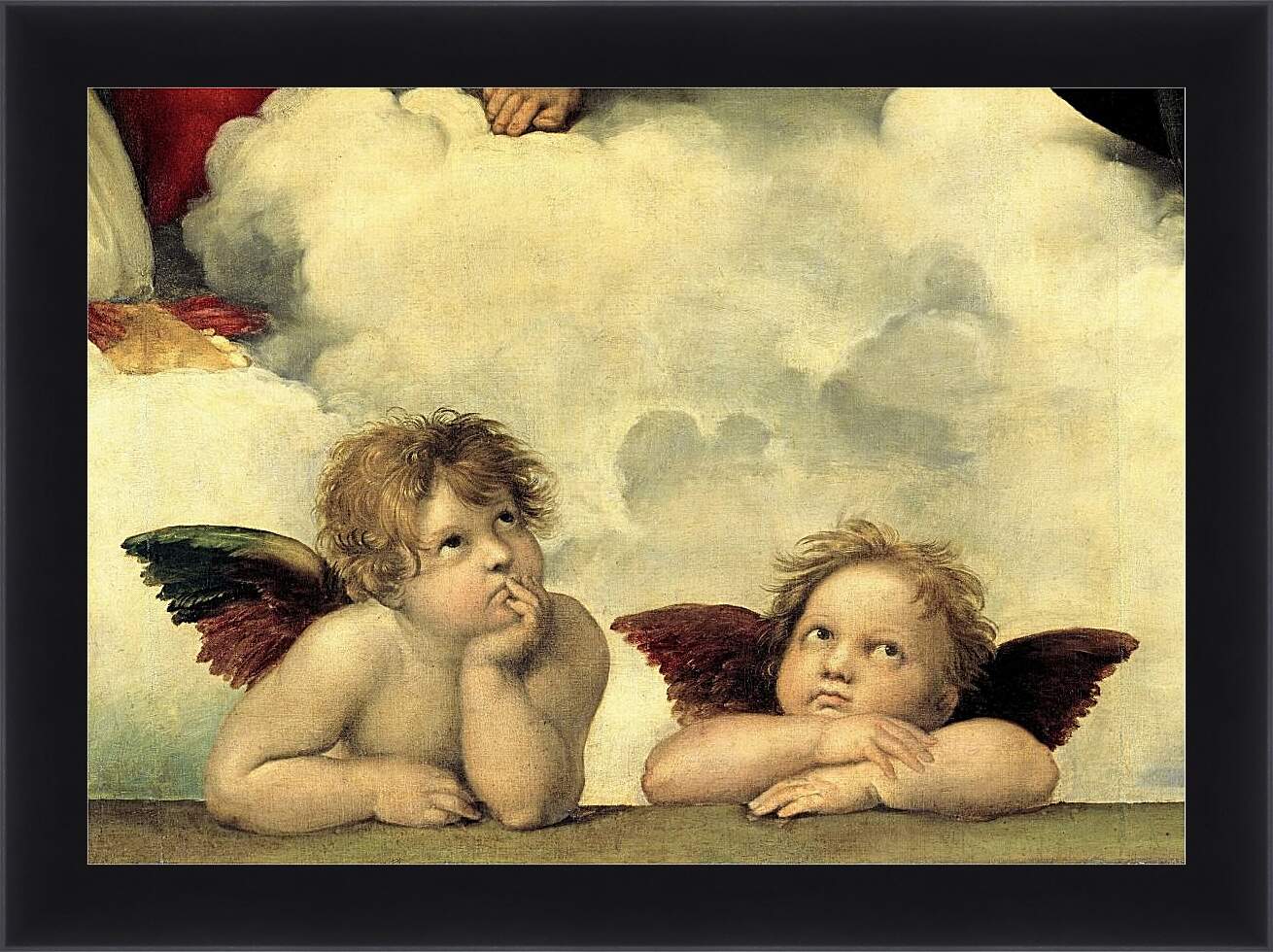 Картина в раме - Два ангела. Рафаэль Санти