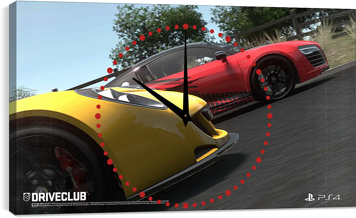 Часы картина - Driveclub
