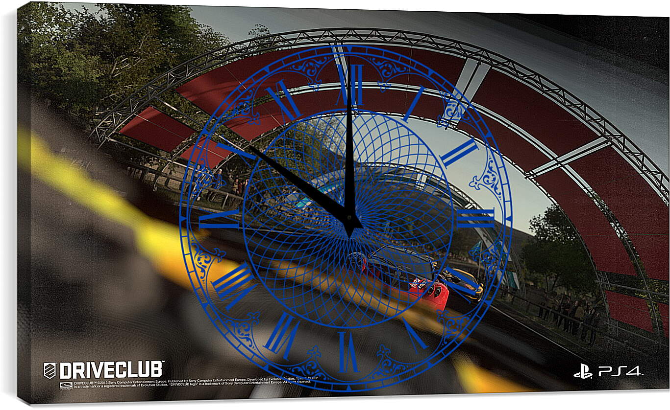 Часы картина - Driveclub
