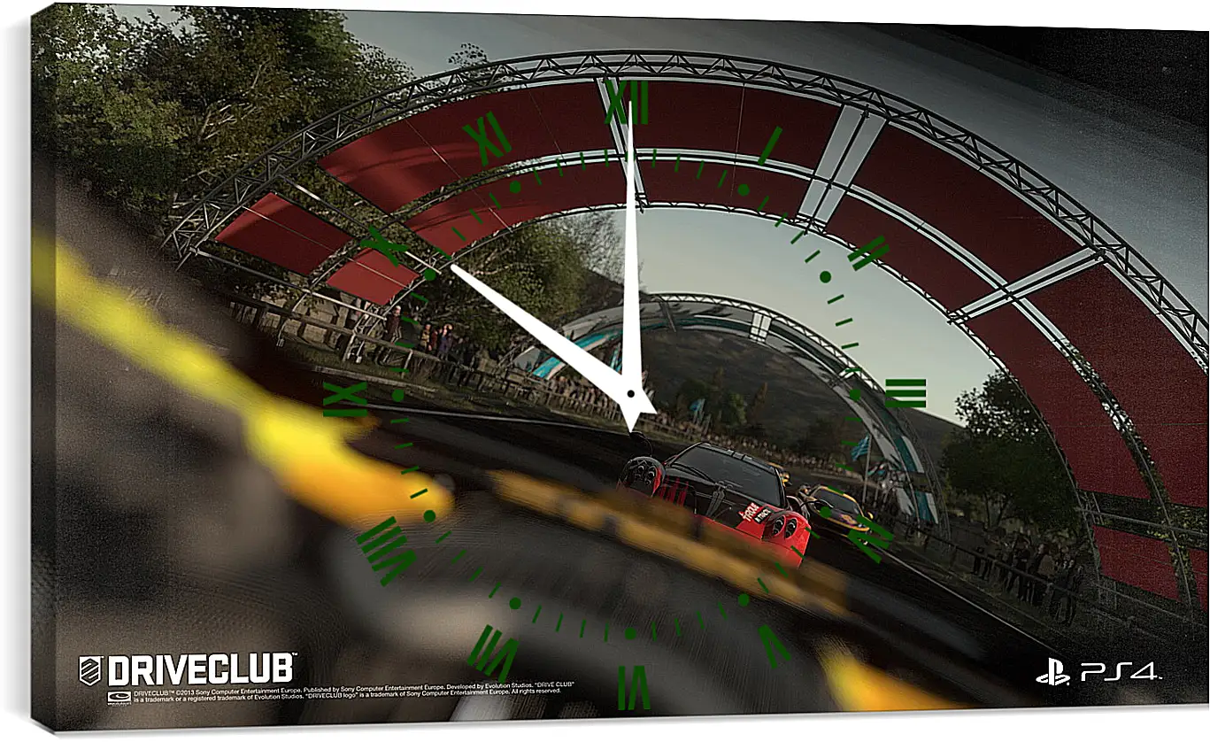 Часы картина - Driveclub
