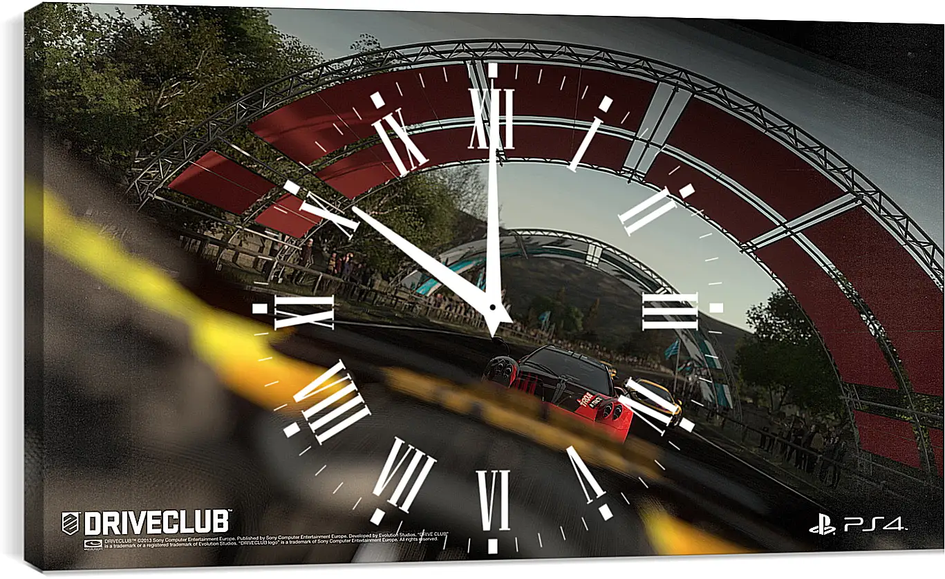 Часы картина - Driveclub
