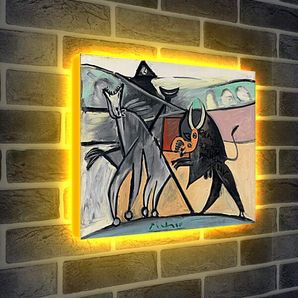 Лайтбокс световая панель - Коррида. Пабло Пикассо