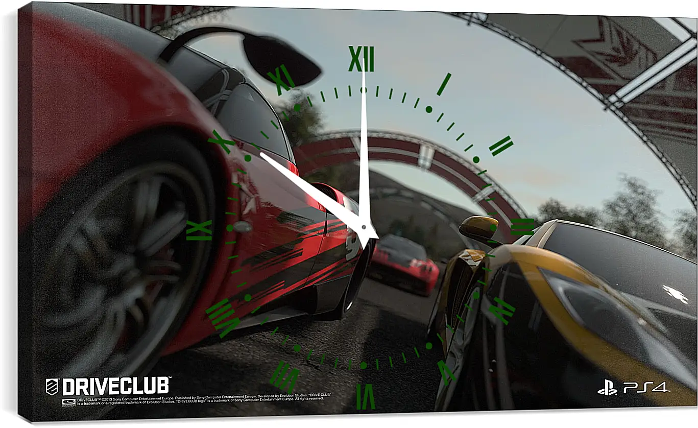 Часы картина - Driveclub
