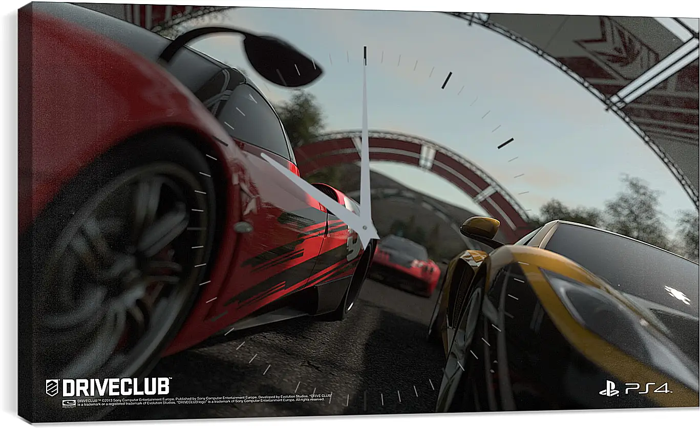 Часы картина - Driveclub
