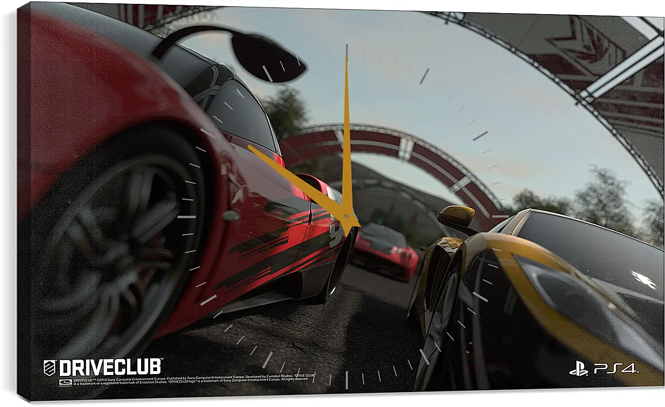 Часы картина - Driveclub
