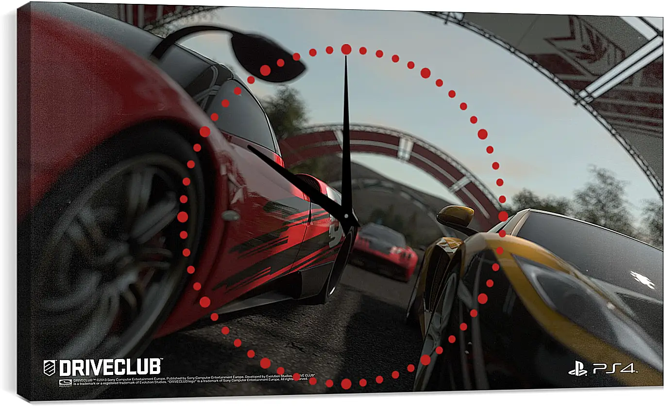 Часы картина - Driveclub
