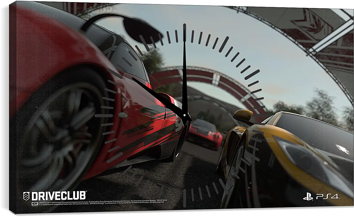 Часы картина - Driveclub
