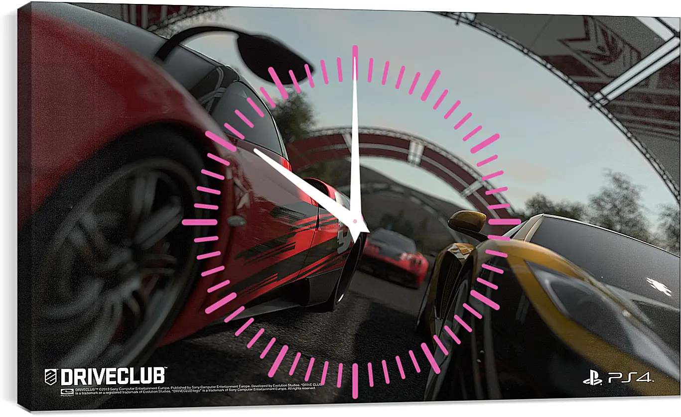 Часы картина - Driveclub
