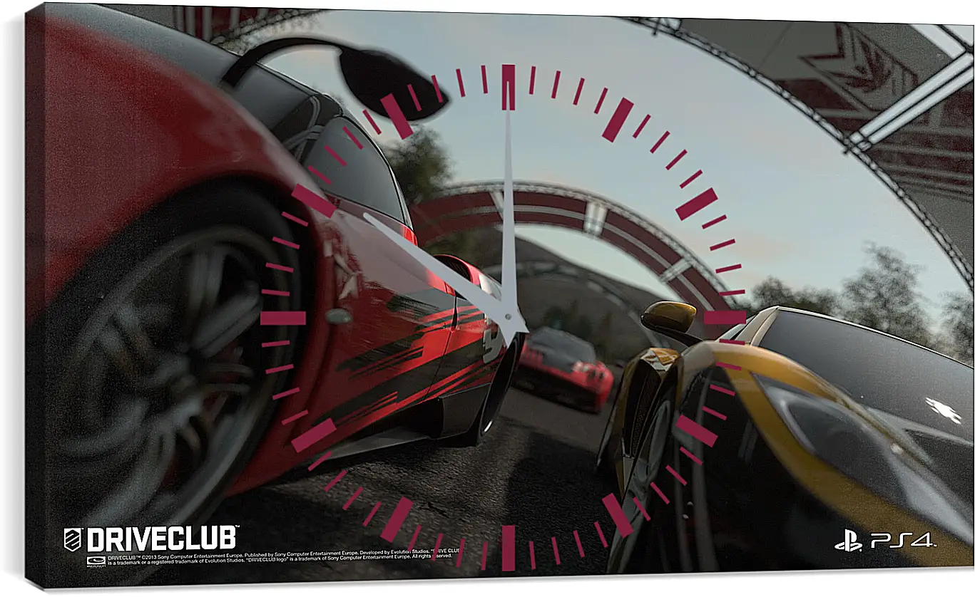 Часы картина - Driveclub
