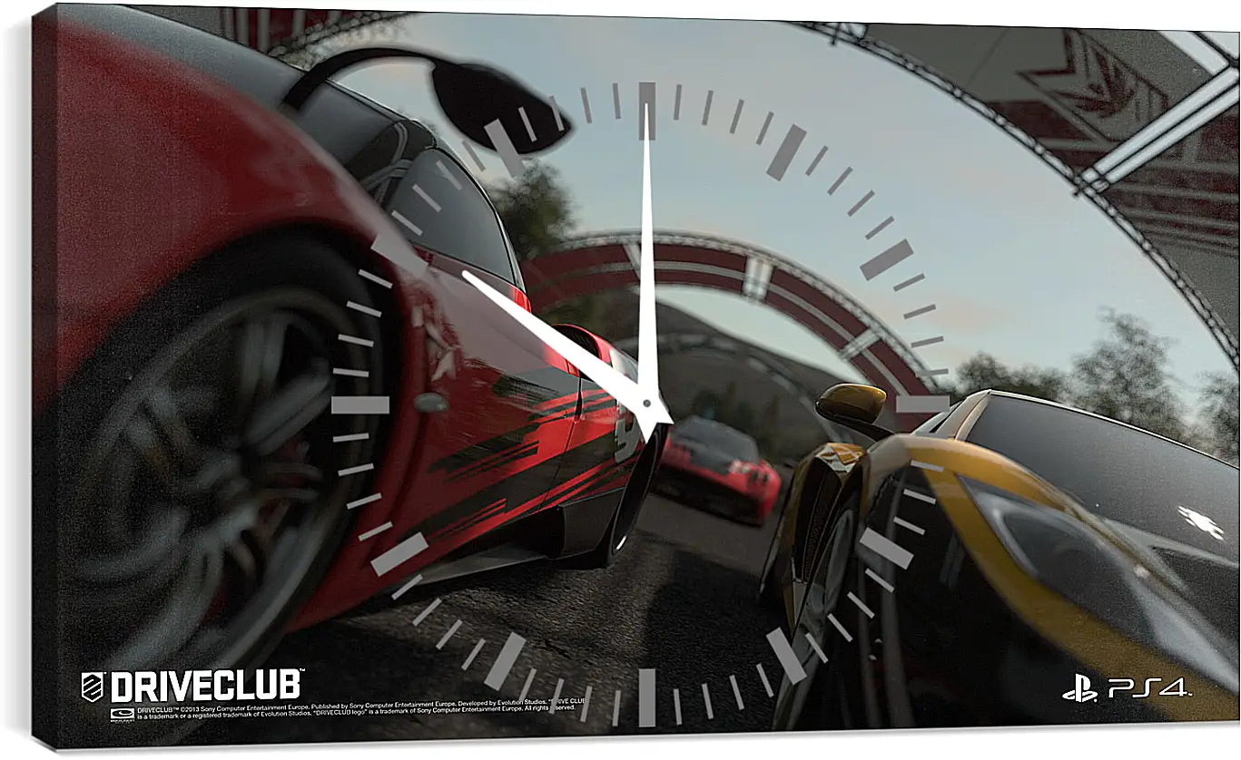 Часы картина - Driveclub
