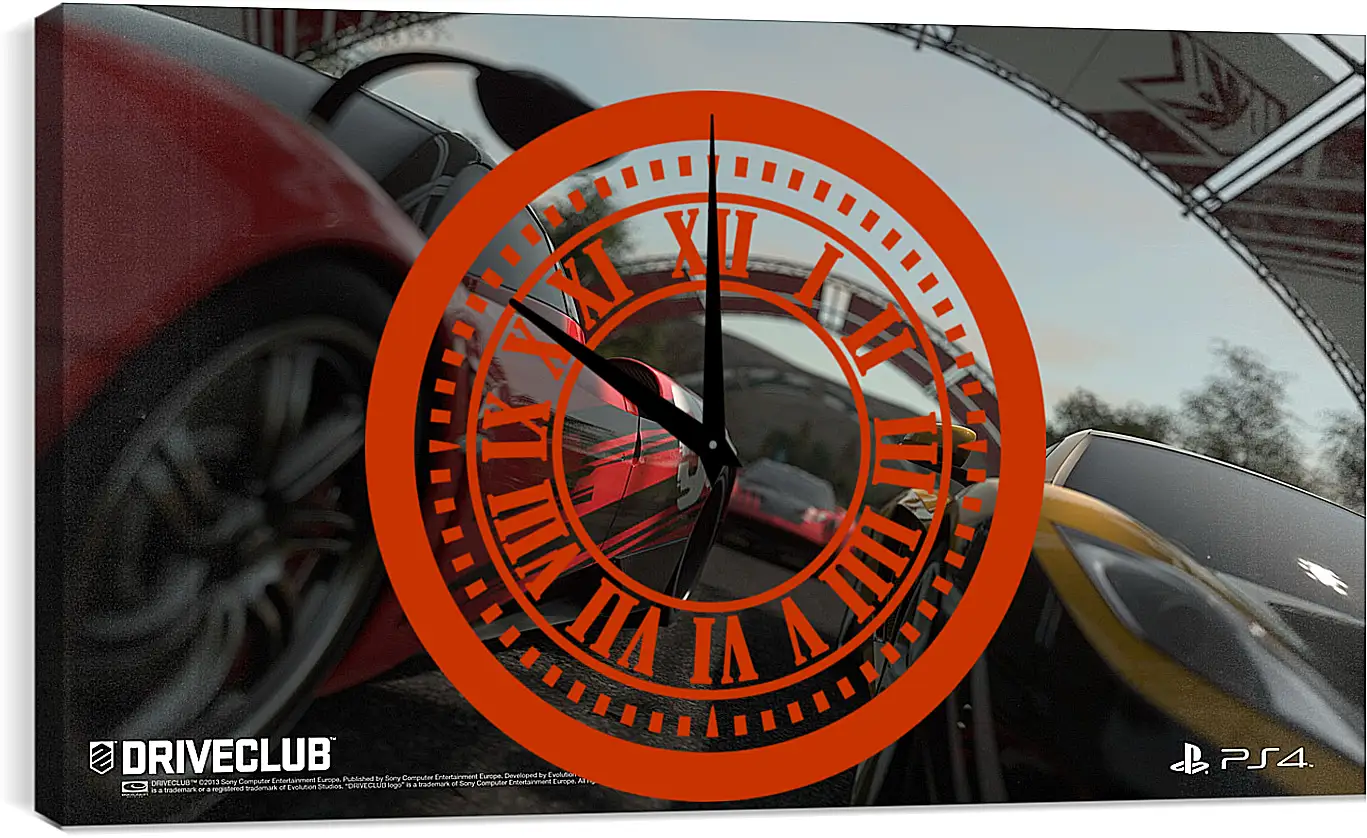 Часы картина - Driveclub
