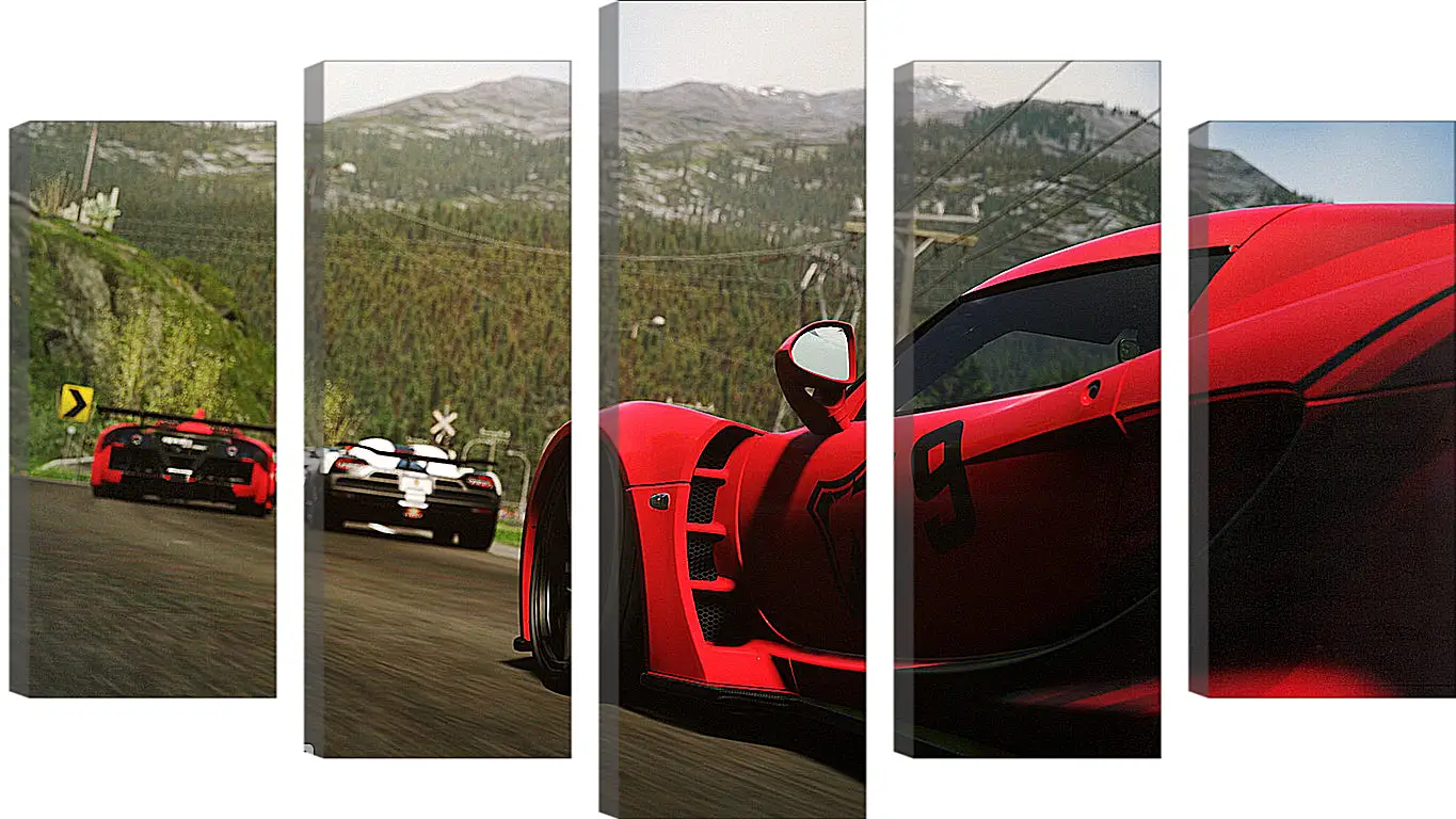 Модульная картина - Driveclub
