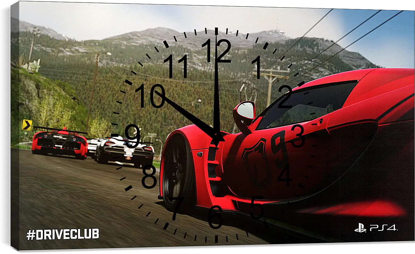 Часы картина - Driveclub
