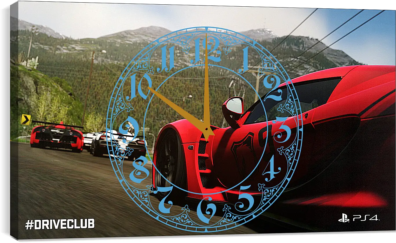 Часы картина - Driveclub
