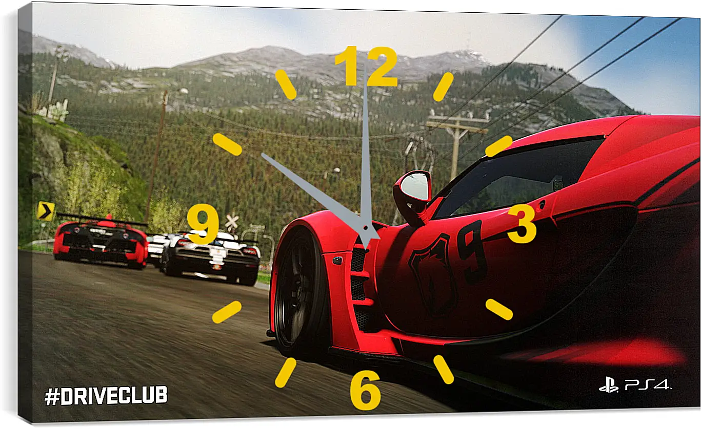 Часы картина - Driveclub
