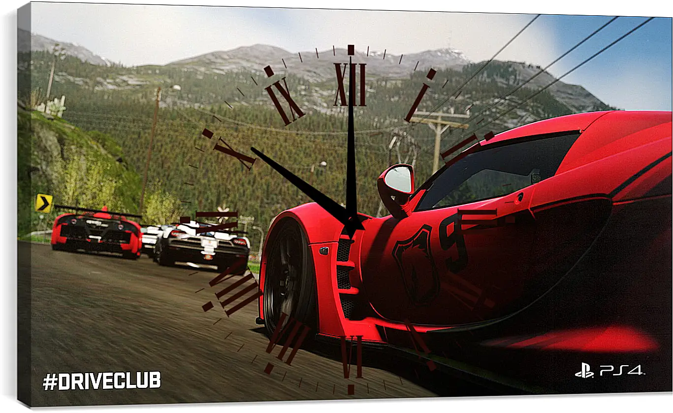 Часы картина - Driveclub
