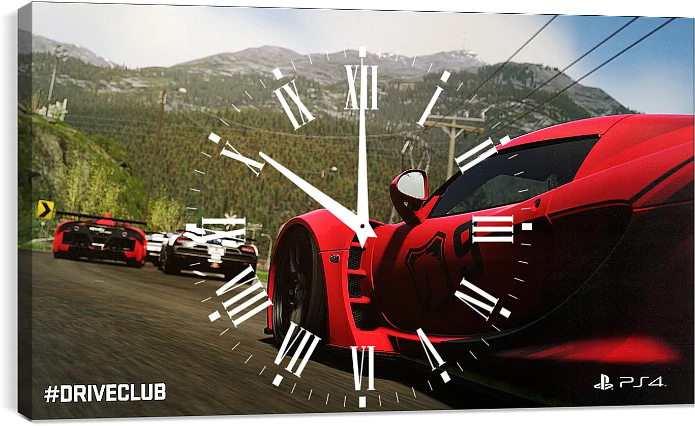 Часы картина - Driveclub
