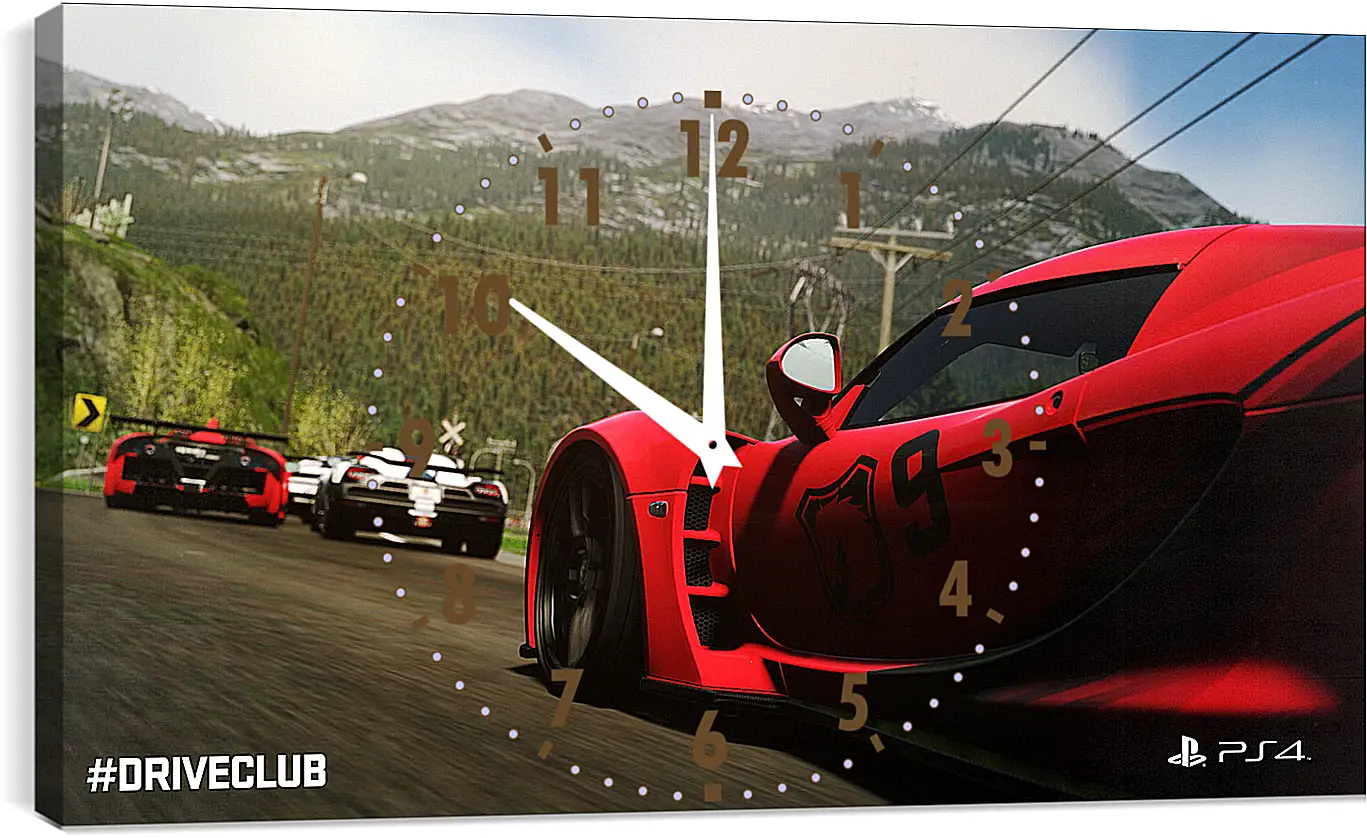 Часы картина - Driveclub
