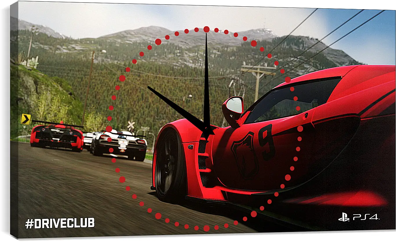 Часы картина - Driveclub
