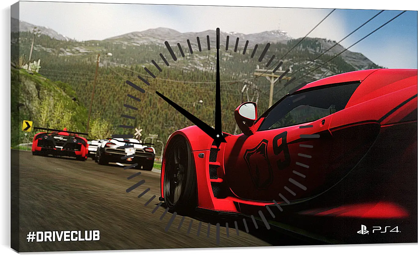 Часы картина - Driveclub
