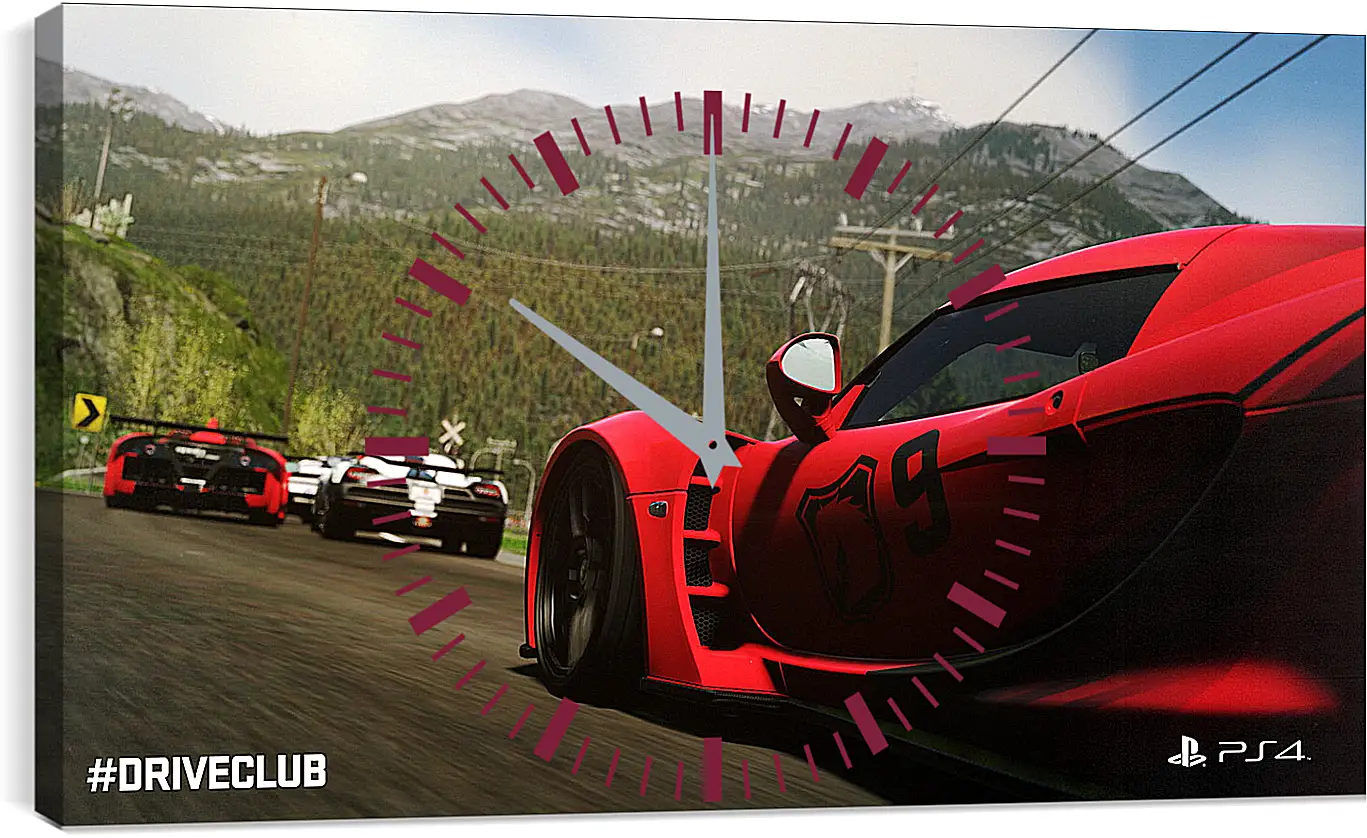 Часы картина - Driveclub
