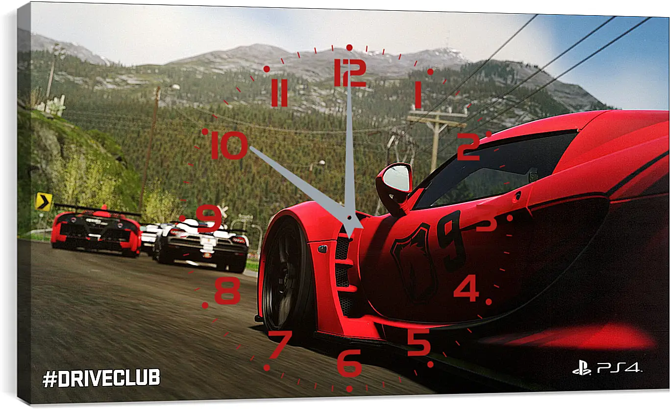 Часы картина - Driveclub
