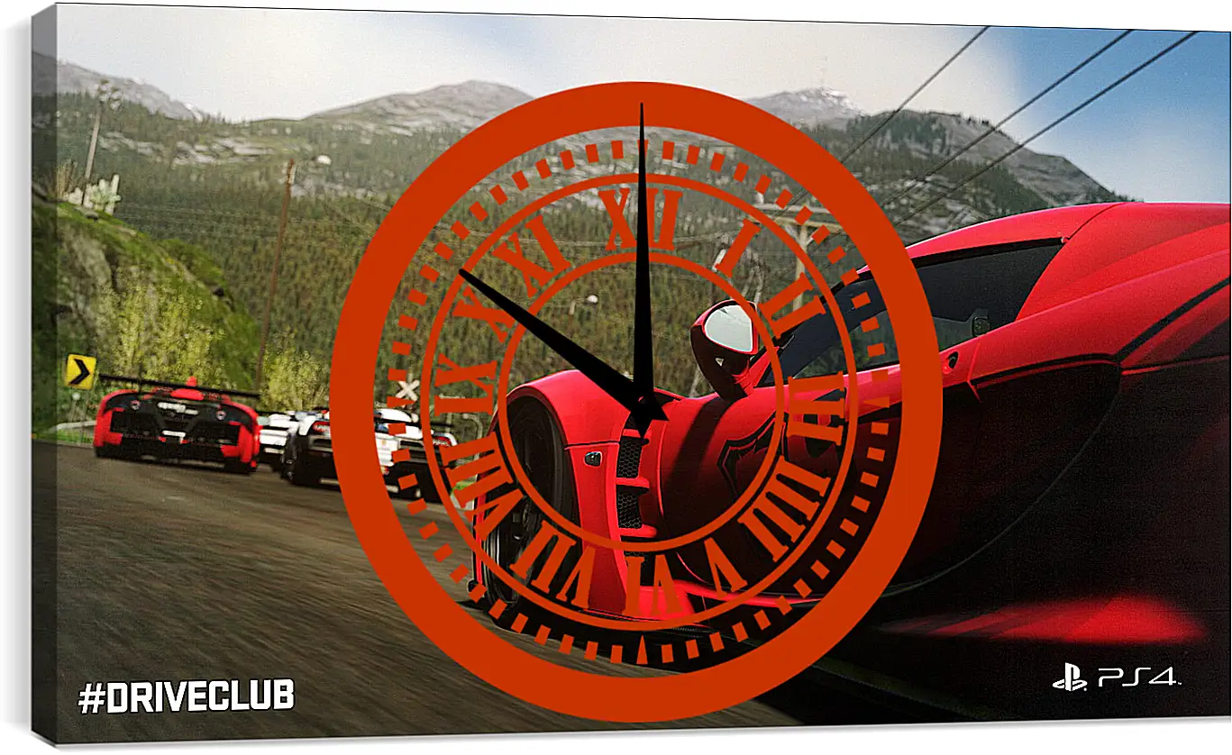 Часы картина - Driveclub
