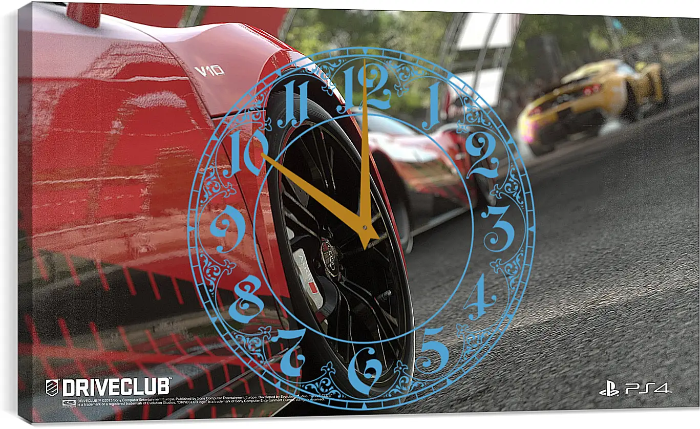Часы картина - Driveclub
